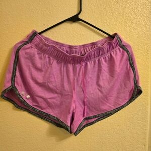 UA light purple HeatGear shorts, breathable, Size Small.